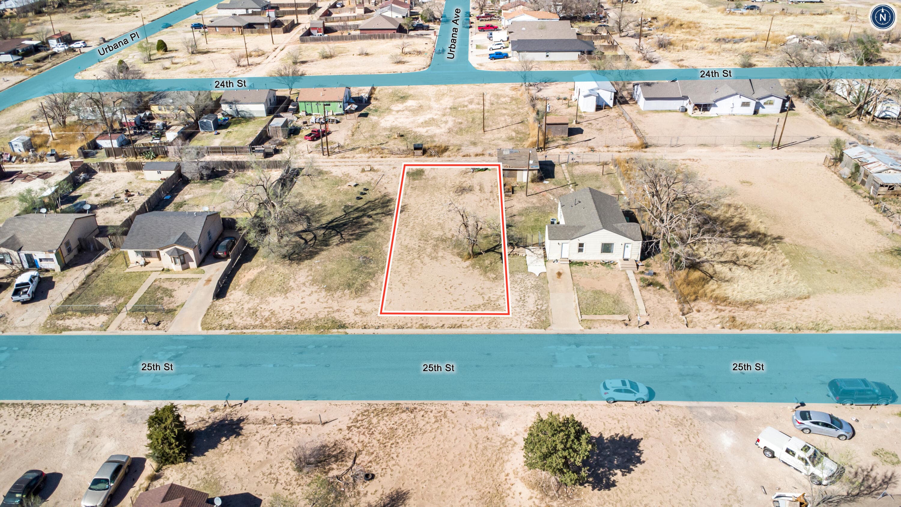 Unimproved Land at 7318 25th Street